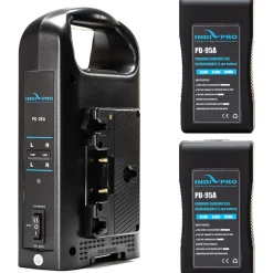 Sale Dual Battery Charger with Dual 95W Gold-Mount Battery Bundle Batteries & Power