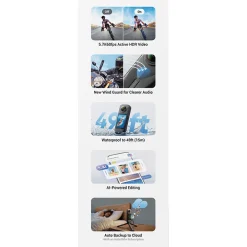 Hot X5 360 degree 8K Camera Essentials Bundle Action Cameras