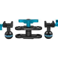 Online 5.5 in. Cine Magic Arm with Double Ball Heads (NATO Clamp, Raven Black) Camera Support Accessories