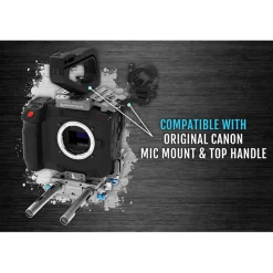 Outlet Cage with Top Handle for Canon C70 (Raven Black) Camera Support Systems