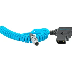 Hot D-Tap to LEMO 2-Pin 0B Male Power Cable (Coiled) Video Cables