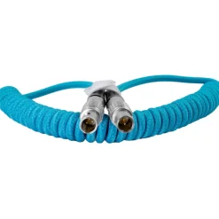 Online LEMO to LEMO 2-Pin Coiled Power Cable for ARRI to Teradek Video Cables