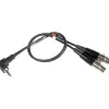Sale 12 in. MCSRTRS Dual TA3F to 3.5mm TRS Cable for SR-Type Receivers Microphones Accessories
