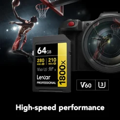 New 64GB Professional GOLD Series 1800x UHS-II SDXC Memory Card Memory Cards|Memory Cards