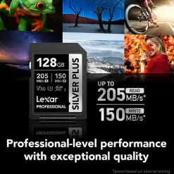 Outlet 128GB Professional SILVER PLUS UHS-I SDXC Memory Card Memory Cards|Memory Cards