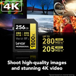 Outlet 256GB Professional GOLD Series 1800x UHS-II SDXC Memory Card (2-Pack) Memory Cards|Memory Cards