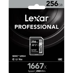 Clearance 256GB Professional 1667x UHS-II SDXC Memory Card Memory Cards|Memory Cards