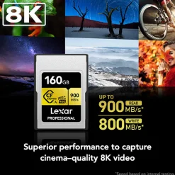 Online 160GB Professional GOLD Series CFexpress Type A Memory Card Memory Cards|Memory Cards