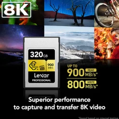 New 320GB Professional GOLD Series CFexpress Type A Memory Card Memory Cards|Memory Cards