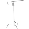 New 40 in. C-Stand Sliding Leg Kit with 2.5 in. Grip Head & 40 in. Grip Arm (Chrome) Light Stands