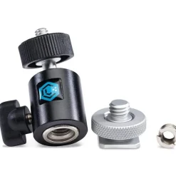Fashion Panel Mini and Ball Head Camera Mount with 3/8 in.-16 Light Stand Adapter Video Lighting