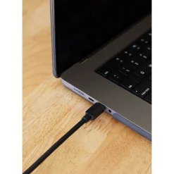 Clearance 31.1 ft. Right Angle Micro-B to USB-C Tether Cable (Black) Cables