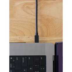 Clearance 31.1 ft. Right Angle Micro-B to USB-C Tether Cable (Black) Cables