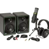 Outlet Creator Bundle 3 in. Multimedia Monitors, USB Microphone, and Headphones Misc. Computer Accessories
