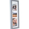 Best 4 x 6 in. / 4 x 4 in. 3 Opening Collage Picture Frame (Gray) Frames Albums
