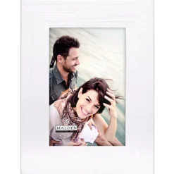 Online 4 x 6 in. Wide Linear Manhattan Frame (White) Frames Albums