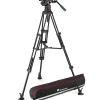Discount 612 Nitrotech Fluid Video Head and Aluminum Twin Leg Tripod with Middle Spreader Video Tripods & Supports