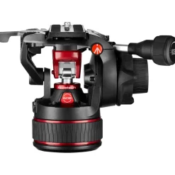 Best 608 Nitrotech Fluid Video Head and Aluminum Twin Leg Tripod with Ground Spreader Video Tripods & Supports
