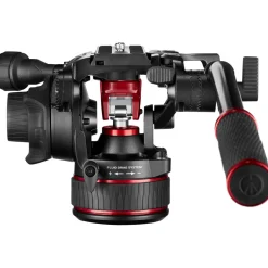 Best 608 Nitrotech Fluid Video Head and Aluminum Twin Leg Tripod with Ground Spreader Video Tripods & Supports