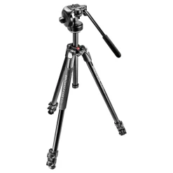 Best 290 Xtra Aluminum Tripod with 128RC Micro Fluid Video Head Tripod Kits