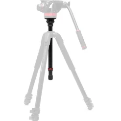 Fashion 3-Section Aluminum Video Tripod Kit with Fluid Head Tripod Kits