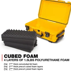 New 935 Wheeled Hard Case with Foam Insert (Yellow, 28.5L) Hard Cases & Large Equipment Bags|Hard Cases & Large Bags