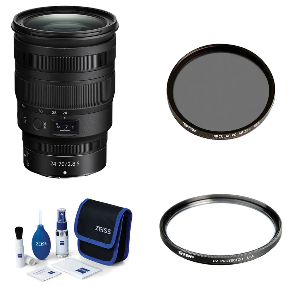 Online NIKKOR Z 24-70mm f/2.8 S Lens with Filters and Cleaning Kit Normal Lenses