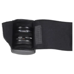 Sale Donau Cowhide Leather Lenswrap (Small, Black) Camera Bags