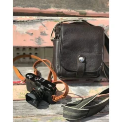Discount George Leather Camera Bag (Black) Camera Bags