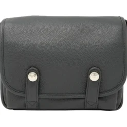 Sale Harry and Sally Leather Shoulder Camera Bag (Black with "L" Red Insert) Camera Bags