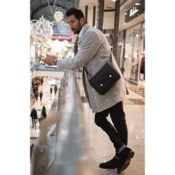 Sale Harry and Sally Leather Shoulder Camera Bag (Black with 