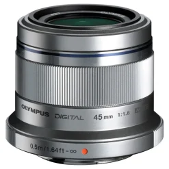 Sale M. Zuiko Digital ED 45mm f/1.8 Lens (Silver) Normal Lenses