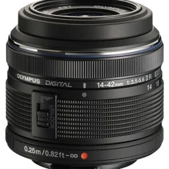 New M. Zuiko Digital ED 14-42mm f/3.5-5.6 II Micro 4/3 Lens (Black) Zoom Lenses