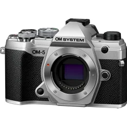 Online OM-5 Mirrorless Micro Four Thirds Digital Camera Body (Silver) Mirrorless