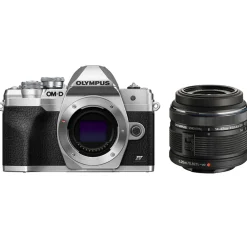 Discount OM-D E-M10 Mark IV Mirrorless Micro Four Thirds Digital Camera Body (Silver) with M. Zuiko Digital ED 14-42mm f/3.5-5.6 II Micro 4/3 Lens (Black) Mirrorless