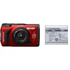 Hot Tough TG-7 Digital Camera (Red) with LI-92B Rechargeable Lithium-Ion Battery Point & Shoot