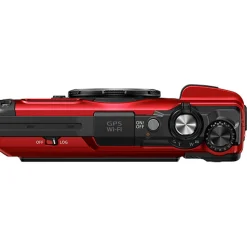 Hot Tough TG-7 Digital Camera (Red) with LI-92B Rechargeable Lithium-Ion Battery Point & Shoot