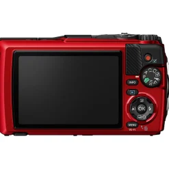 Hot Tough TG-7 Digital Camera (Red) with LI-92B Rechargeable Lithium-Ion Battery Point & Shoot