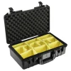 Online 1525AirWD Carry-On Case (Black, with Dividers) Hard Cases & Large Bags