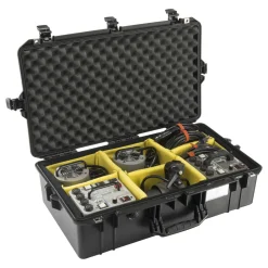 Outlet 1605AirWD Carry-On Case (Black, with Dividers) Hard Cases & Large Bags