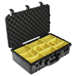 Outlet 1555AirWD Carry-On Case (Black, with Dividers) Hard Cases & Large Bags