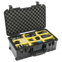 Discount 1535AirWD Wheeled Carry-On Case (Black, with Dividers) Hard Cases & Large Bags