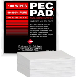 New 4x4in PEC-PAD Photowipes (100 Sheets) Cleaning Supplies