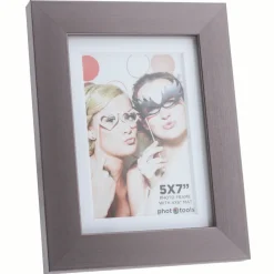 Hot 5 x 7" Photo Frame with 4 x 6" Mat Opening (Grey) Frames Albums