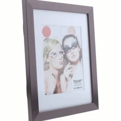 Outlet 11 x 14" Photo Frame with 8 x 10" Mat Opening (Grey) Frames Albums
