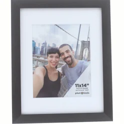 Online 11 x 14" Photo Frame with 8 x 10" Mat Opening (Black) Frames Albums