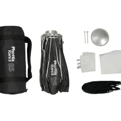 Hot 33 in. Rani II 80 Folding Beauty Dish (Silver, 16-Rod) Octagonal Soft Boxes