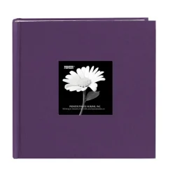 New 4 x 6 Natural Colors Fabric Purple Photo Album Frames Albums