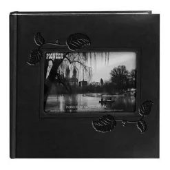 Sale Embossed Leatherette Framer Photo Album, Black Ivy. Frames Albums