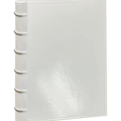 Online Photo Albums CLB-346 Sewn Bonded Leather Bi-Directional 300 Pocket Album (White) Frames Albums